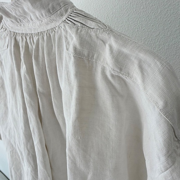 ANTIQUE FRENCH LINEN SHIRT FROM LATE 1800s - Amazing Condition! - Picture 7 of 10